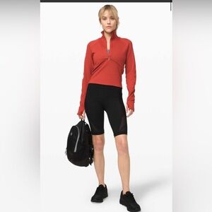 Lululemon Always Alert 1/2 Zip Magma size 4
